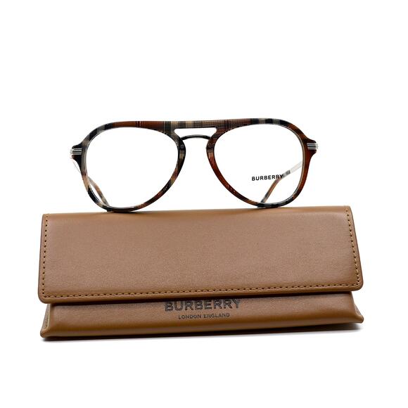 NEW BURBERRY BAILEY BE2377 CHECK BROWN AUTHENTIC MEN EYEGLASSES FRAME - Picture 6 of 13